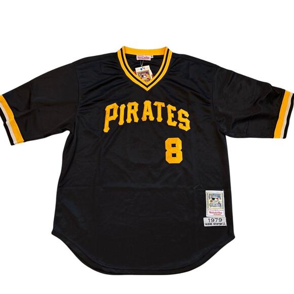 Cooperstown 1979 Pittsburg Pirates Willie Stargell #8 Jersey Sz 54 Mitchell Ness - Picture 1 of 7